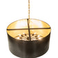 Meyda Lighting Cilindro 42" 12-Light Craftsman Brown & Oil Rubbed Bronze Campbell Pendant Light