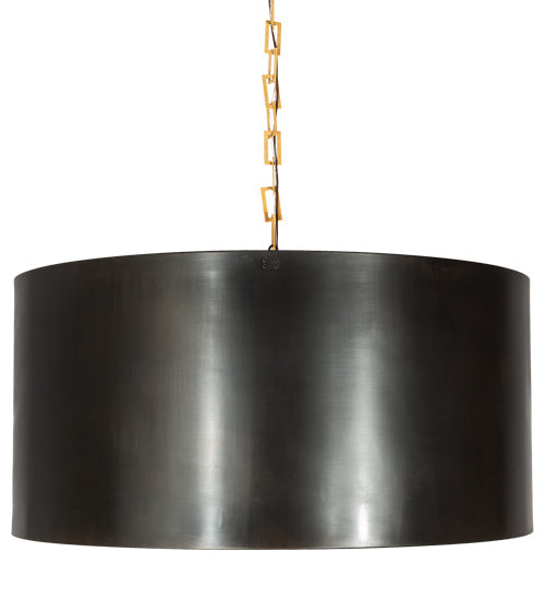 Meyda Lighting Cilindro 42" 12-Light Craftsman Brown & Oil Rubbed Bronze Campbell Pendant Light