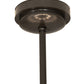 Meyda Lighting Cilindro 42" 12-Light Timeless Bronze Structure Pendant Light With Off White Shade