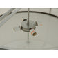 Meyda Lighting Cilindro 42" 4-Light Nickel Hoops Pendant Light With White Statuario Idalight Shade
