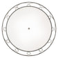 Meyda Lighting Cilindro 42" 4-Light Nickel Pendant Light With White Statuario Idalight Shade
