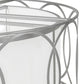Meyda Lighting Cilindro 42" 4-Light Nickel Pendant Light With White Statuario Idalight Shade