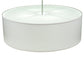 Meyda Lighting Cilindro 42" 4-Light Nickel Powder Coat Pendant Light With White Trilam Textrene Shade