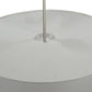 Meyda Lighting Cilindro 42" 4-Light Nickel Powder Coat Pendant Light With White Trilam Textrene Shade