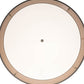 Meyda Lighting Cilindro 42" 4-Light Wheel Silver Textrene Tapered Pendant Light With Brown Textralite & Eggshell Textrene Shade
