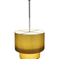 Meyda Lighting Cilindro 42" 8-Light 2-Tier Oil Rubbed Bronze Pendant Lights With Ivory Shade
