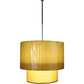Meyda Lighting Cilindro 42" 8-Light 2-Tier Oil Rubbed Bronze Pendant Lights With Ivory Shade