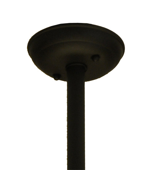 Meyda Lighting Cilindro 42" 8-Light 2-Tier Oil Rubbed Bronze Pendant Lights With Ivory Shade