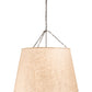 Meyda Lighting Cilindro 42" 8-Light Golden Bronze Tapered Pendant Light With Beige Textrene Shade