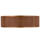 Meyda Lighting Cilindro 44" 10-Light Transparent Copper Flush Mount Light With Copper Alligator Skin-Like Shade