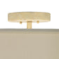 Meyda Lighting Cilindro 44" 8-Light 2-Tier Cameo Flush Mount Light With White Textrene Shade