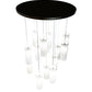 Meyda Lighting Cilindro 48" 14-Light Bronze Cascading Pendant Light With White Statuario Idalight Shade