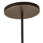 Meyda Lighting Cilindro 48" 6-Light Bronze Mosaic Pendant Light With Cream Textrene & Statuario Idalight Shade