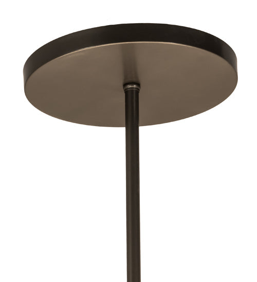 Meyda Lighting Cilindro 48" 6-Light Bronze Mosaic Pendant Light With Cream Textrene & Statuario Idalight Shade