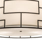 Meyda Lighting Cilindro 48" 6-Light Bronze Mosaic Pendant Light With Cream Textrene & Statuario Idalight Shade