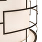 Meyda Lighting Cilindro 48" 6-Light Bronze Mosaic Pendant Light With Cream Textrene & Statuario Idalight Shade