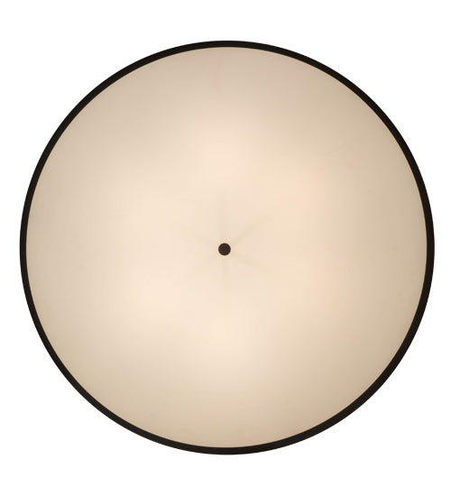 Meyda Lighting Cilindro 48" 6-Light Timeless Bronze Semi-flush Mount Light With Laura Beige Textrene Shade