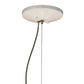 Meyda Lighting Cilindro 48" 7-Light White Pendant Light With Off White Textrene & White Statuario Idalight Shade