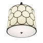 Meyda Lighting Cilindro 48" 8-Light Bronze Metallic Homer Pendant Light With Marble Eggshell Textrene Shade