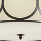 Meyda Lighting Cilindro 48" 8-Light Bronze Metallic Homer Pendant Light With Marble Eggshell Textrene Shade