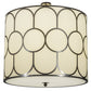 Meyda Lighting Cilindro 48" 8-Light Bronze Metallic Homer Pendant Light With Marble Eggshell Textrene Shade