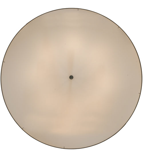 Meyda Lighting Cilindro 48" 8-Light Extreme Chrome Pendant Light With Beige Natural Textrene Shade
