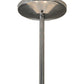 Meyda Lighting Cilindro 48" 8-Light Extreme Chrome Pendant Light With Beige Natural Textrene Shade