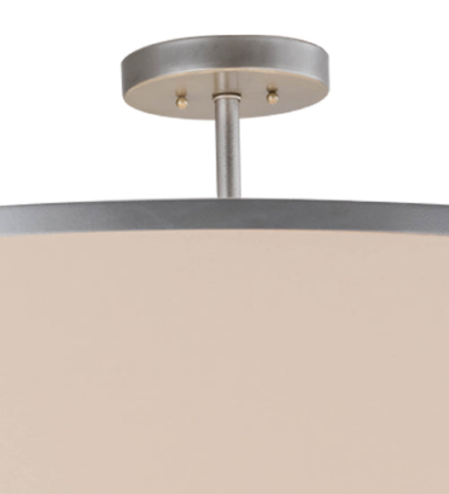 Meyda Lighting Cilindro 48" 8-Light Nickel Natural Pendant Light With Natural Textrene Shade