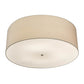 Meyda Lighting Cilindro 48" 8-Light Nickel Pendant Light With Beige Natural Textrene Shade
