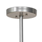 Meyda Lighting Cilindro 48" 8-Light Nickel Pendant Light With Natural Textrene & Statuario Idalight Shade