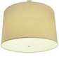 Meyda Lighting Cilindro 48" 8-Light Nickel Powder Coat Pendant Light With Cream Textrene & Statuario Idalight Shade