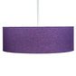 Meyda Lighting Cilindro 48" 8-Light Sparkle Silver Pendant Light With Purple Textrene & Statuario Idalight Shade