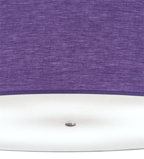 Meyda Lighting Cilindro 48" 8-Light Sparkle Silver Pendant Light With Purple Textrene & Statuario Idalight Shade