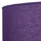 Meyda Lighting Cilindro 48" 8-Light Sparkle Silver Pendant Light With Purple Textrene & Statuario Idalight Shade