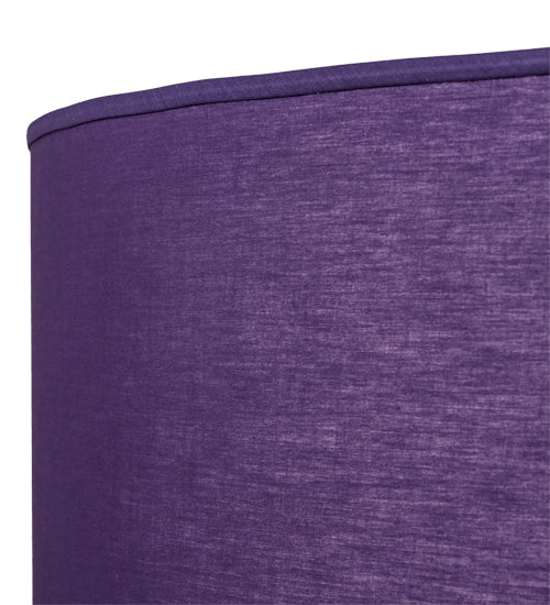 Meyda Lighting Cilindro 48" 8-Light Sparkle Silver Pendant Light With Purple Textrene & Statuario Idalight Shade