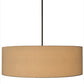 Meyda Lighting Cilindro 48" 8-Light Timeless Bronze Pendant Light With Beige Natural Textrene and White Statuario Idalight Shade Glass