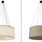 Meyda Lighting Cilindro 48" 8-Light Timeless Bronze Pendant Light With Beige Sahara Taupe Idalight Shade Glass