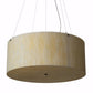 Meyda Lighting Cilindro 48" 8-Light Timeless Bronze Pendant Light With Beige Sahara Taupe Idalight Shade Glass
