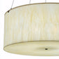 Meyda Lighting Cilindro 48" 8-Light Timeless Bronze Pendant Light With Beige Sahara Taupe Idalight Shade Glass