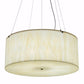 Meyda Lighting Cilindro 48" 8-Light Timeless Bronze Pendant Light With Beige Sahara Taupe Idalight Shade Glass