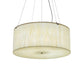 Meyda Lighting Cilindro 48" 8-Light Timeless Bronze Pendant Light With Sahara Taupe Idalight Shade