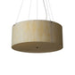 Meyda Lighting Cilindro 48" 8-Light Timeless Bronze Pendant Light With Sahara Taupe Idalight Shade
