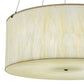 Meyda Lighting Cilindro 48" 8-Light Timeless Bronze Pendant Light With Sahara Taupe Idalight Shade