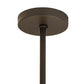 Meyda Lighting Cilindro 48" 8-Light Wrought Iron Rich Pendant Light With Ivory Provostone Idalight Shade Glass