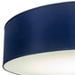 Meyda Lighting Cilindro 48" LED Brushed Nickel Pendant Light With Blue Textrene & Statuario Idalight Shade