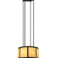Meyda Lighting Cilindro 48"W x 148"H 8-Light Oil Rubbed Bronze Vicksburg Semi-flush Mount Ceiling Light With Randsburg Rock Idalight Shade