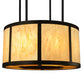 Meyda Lighting Cilindro 48"W x 148"H 8-Light Oil Rubbed Bronze Vicksburg Semi-flush Mount Ceiling Light With Randsburg Rock Idalight Shade
