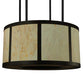 Meyda Lighting Cilindro 48"W x 148"H 8-Light Oil Rubbed Bronze Vicksburg Semi-flush Mount Ceiling Light With Randsburg Rock Idalight Shade