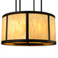Meyda Lighting Cilindro 48"W x 148"H 8-Light Oil Rubbed Bronze Vicksburg Semi-flush Mount Ceiling Light With Randsburg Rock Idalight Shade
