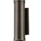 Meyda Lighting Cilindro 5" 2-Light Exterior Oil Rubbed Bronze Hayden Wall Sconce With Clear Shade Glass